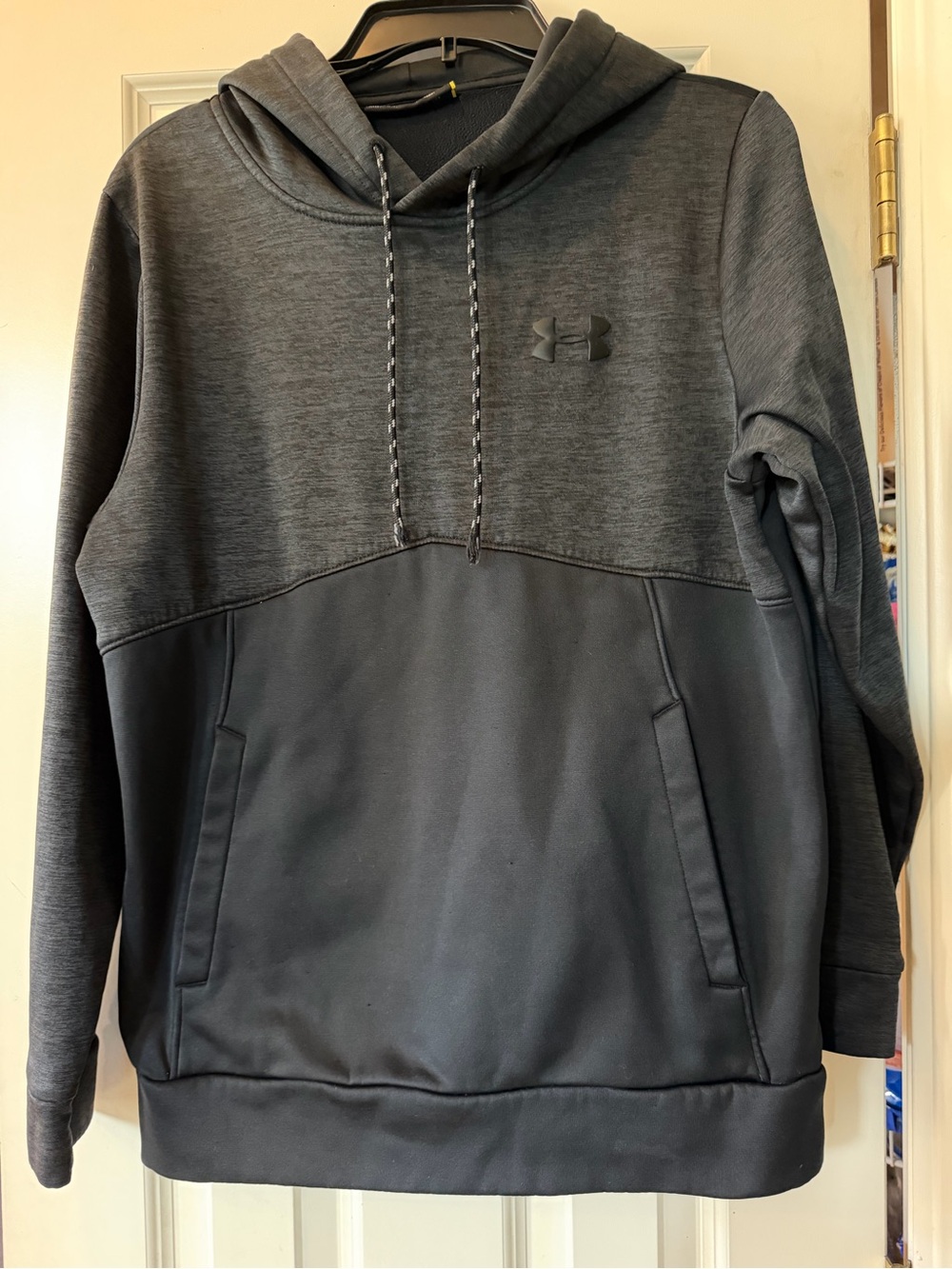 Under Armour Two-Tone Charcoal & Black Pullover Hoodie